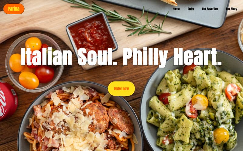 Farina restaurant concept image